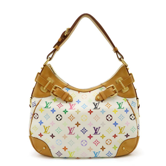 Louis Vuitton White Canvas Greta