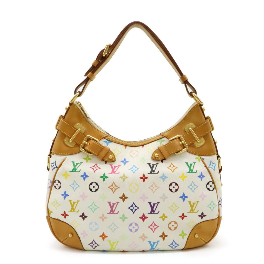 Louis Vuitton White Canvas Greta
