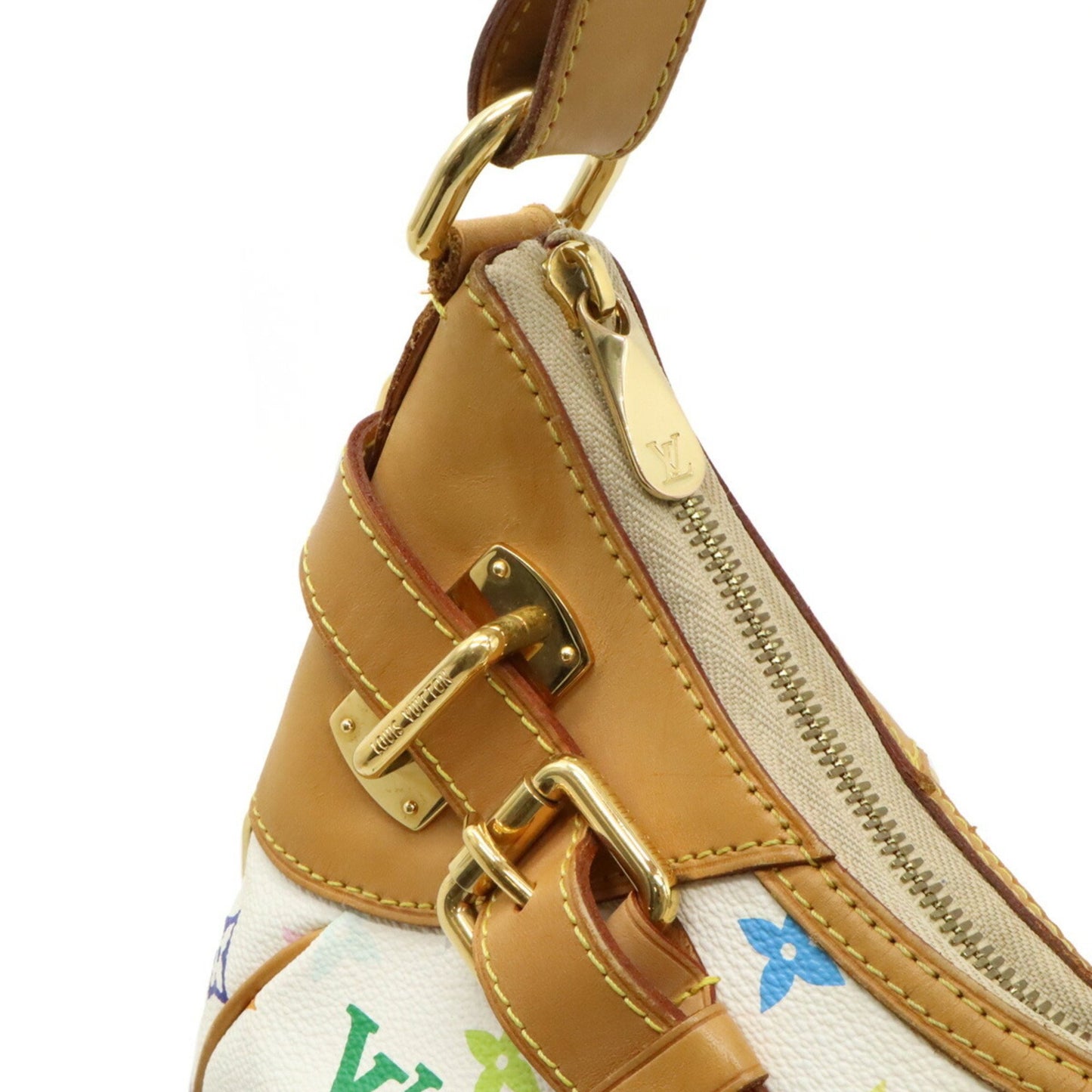Louis Vuitton White Canvas Greta