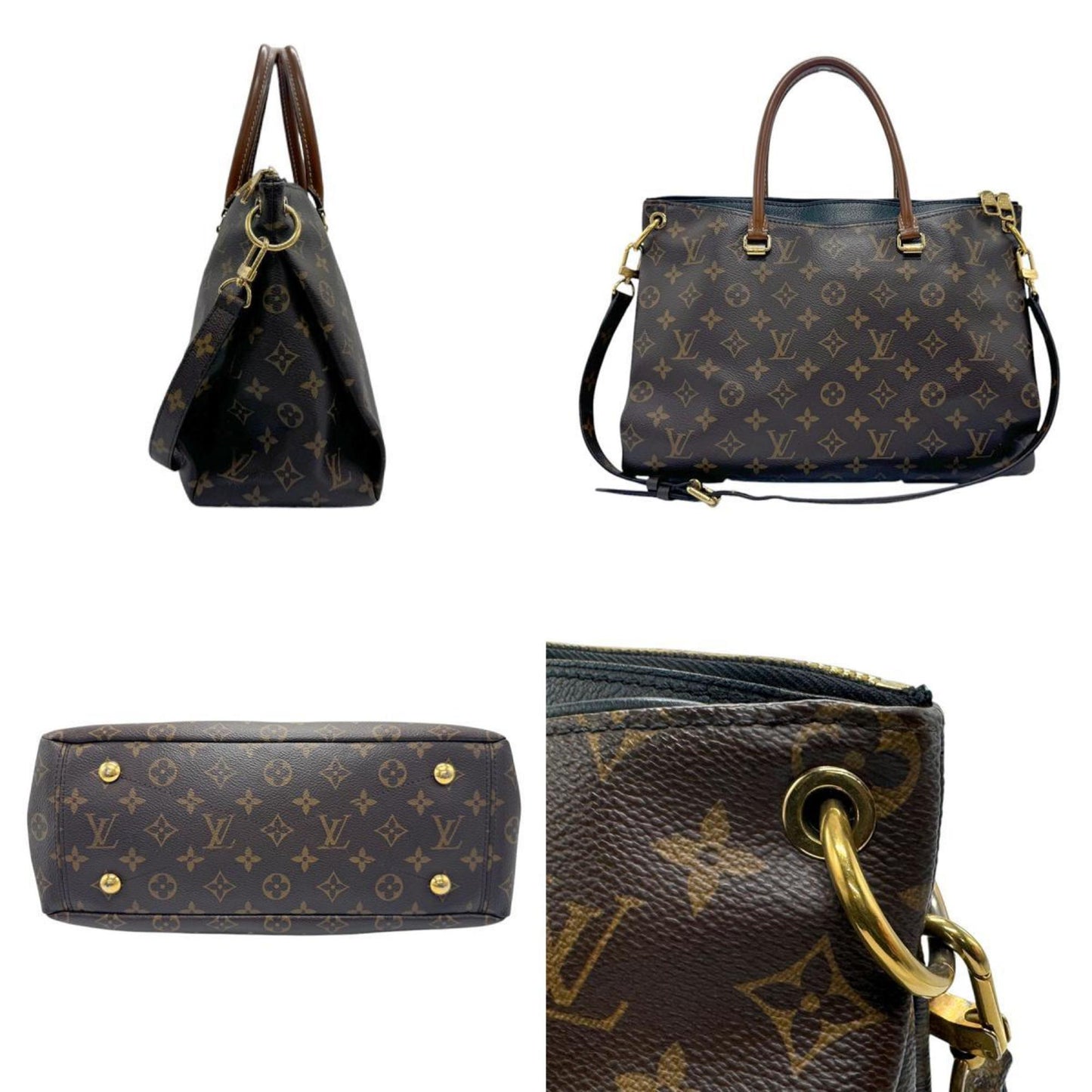 Louis Vuitton Black Canvas Pallas