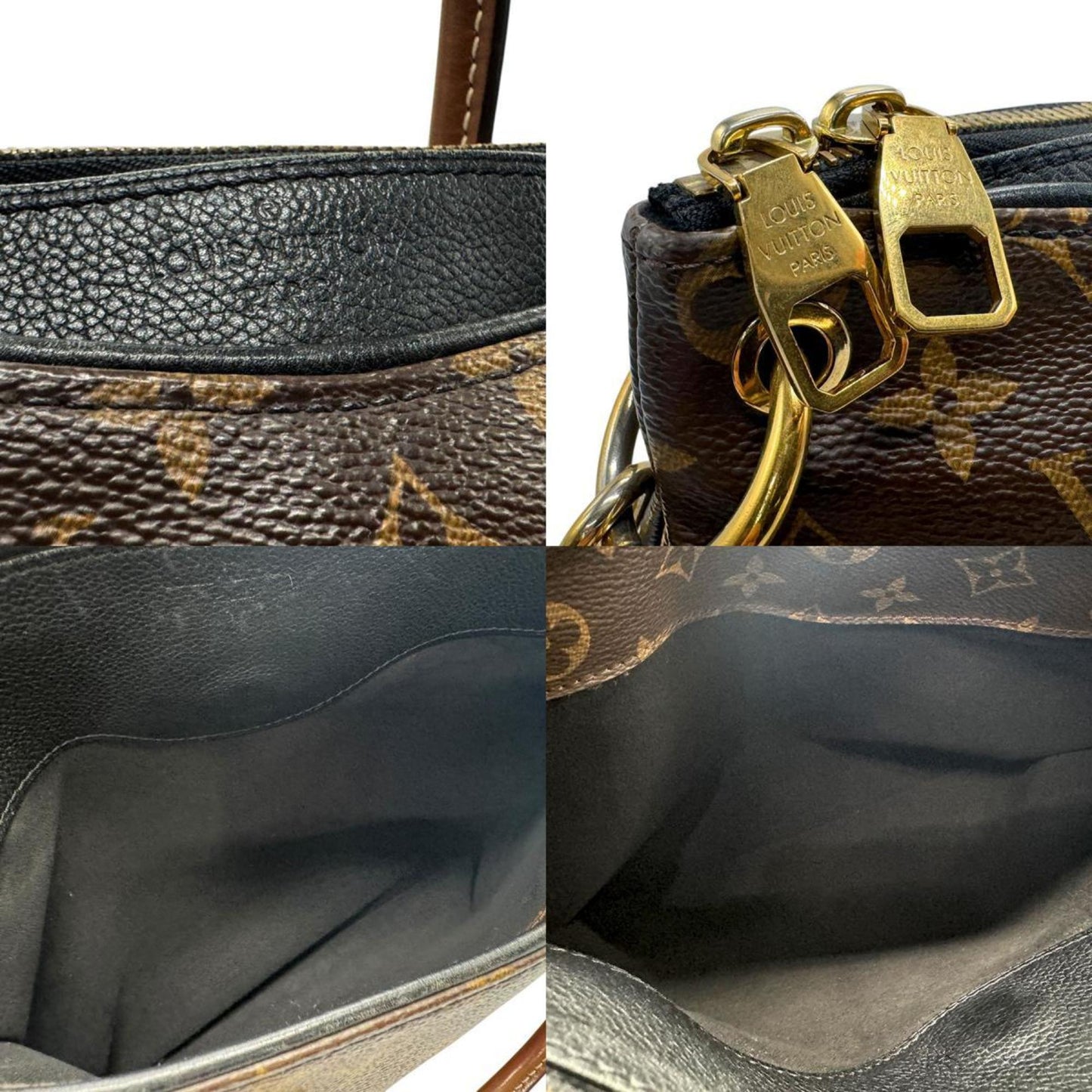 Louis Vuitton Black Canvas Pallas