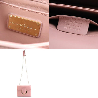 Salvatore Ferragamo Pink Leather Gancini