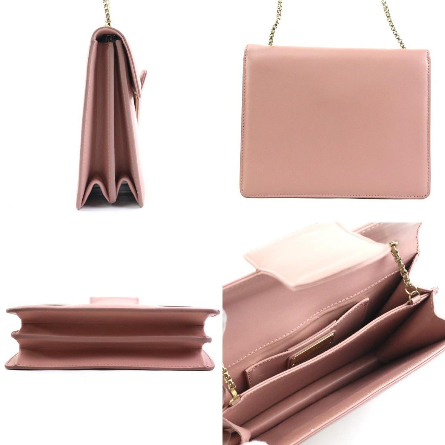 Salvatore Ferragamo Pink Leather Gancini