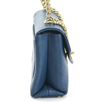 Chanel Blue Leather Flap Bag