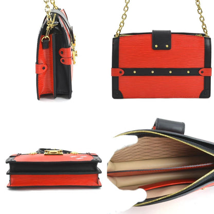 Louis Vuitton Red Leather Trunk