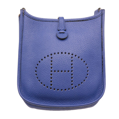 Hermès Blue Leather Evelyne