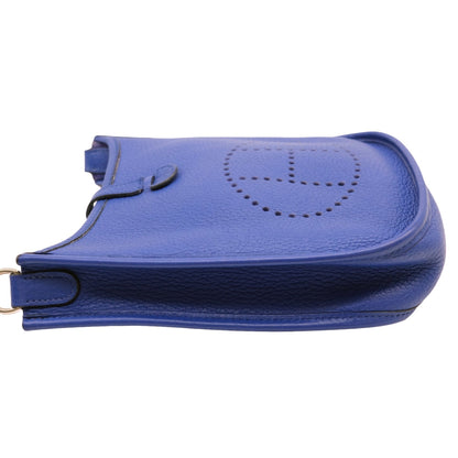 Hermès Blue Leather Evelyne