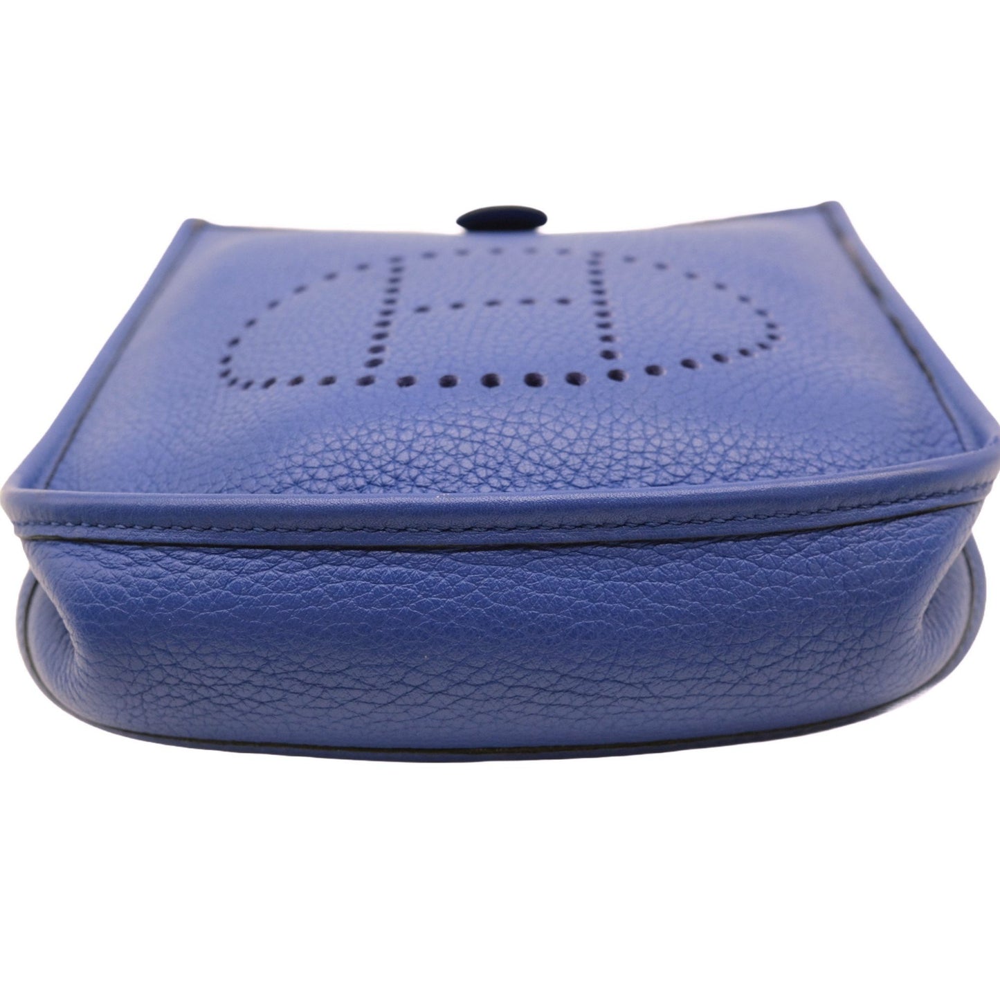 Hermès Blue Leather Evelyne