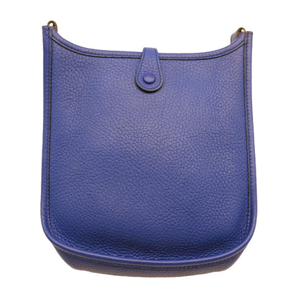 Hermès Blue Leather Evelyne