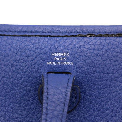 Hermès Blue Leather Evelyne