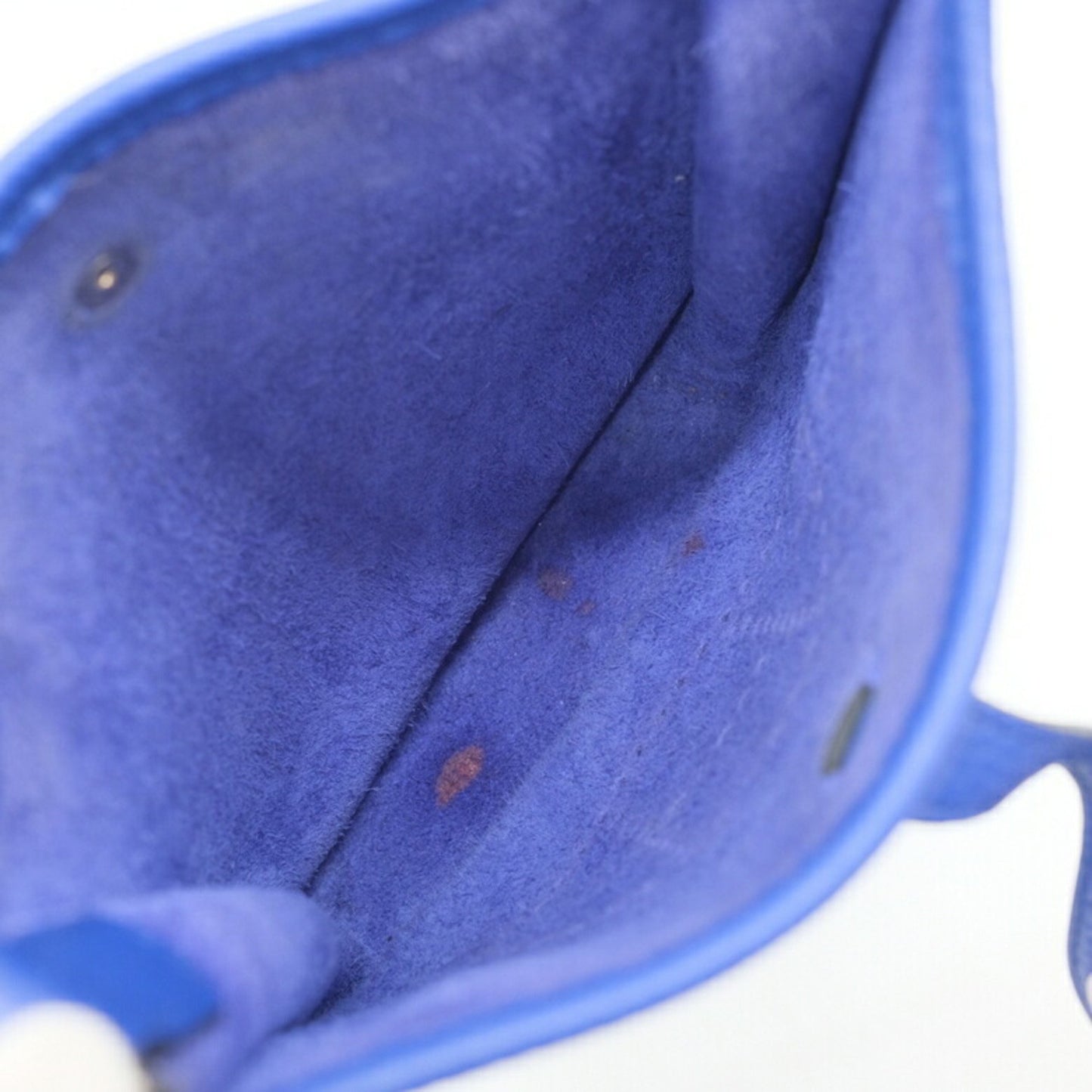 Hermès Blue Leather Evelyne