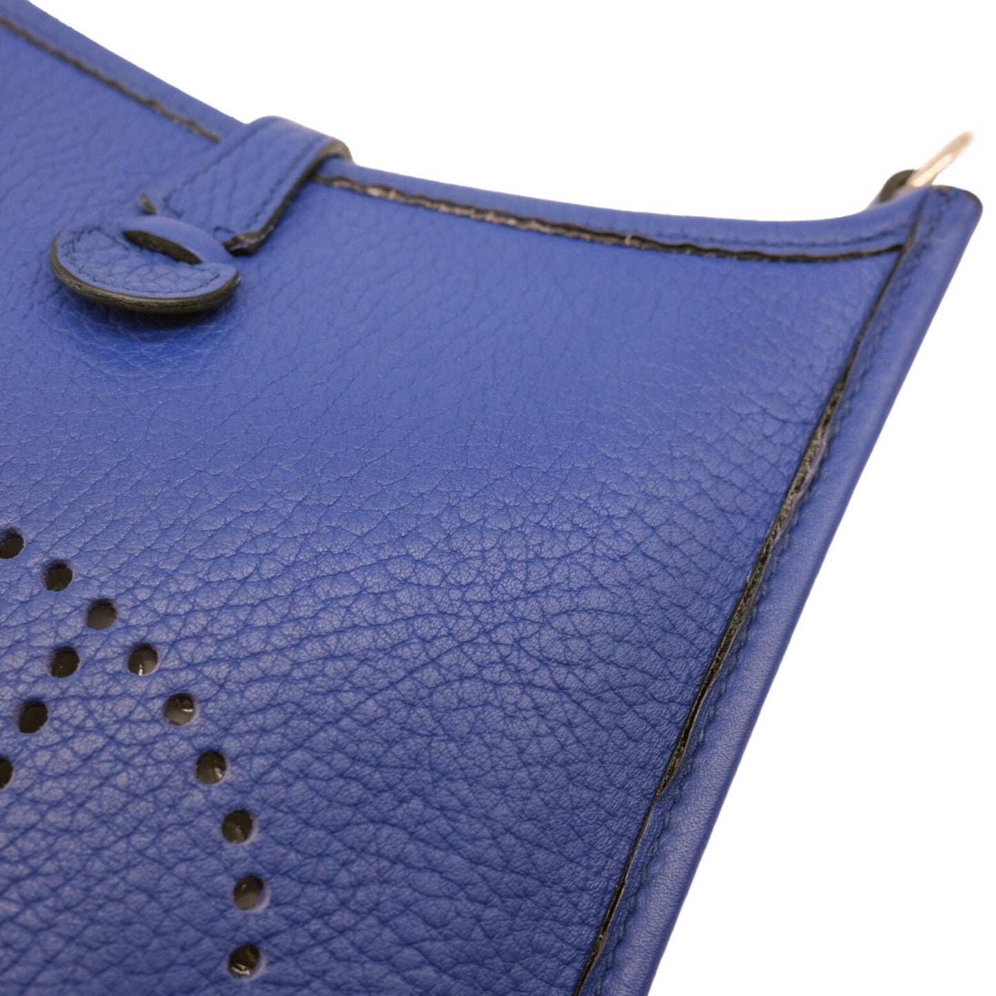 Hermès Blue Leather Evelyne