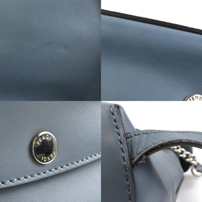 Fendi Blue Leather Back To School