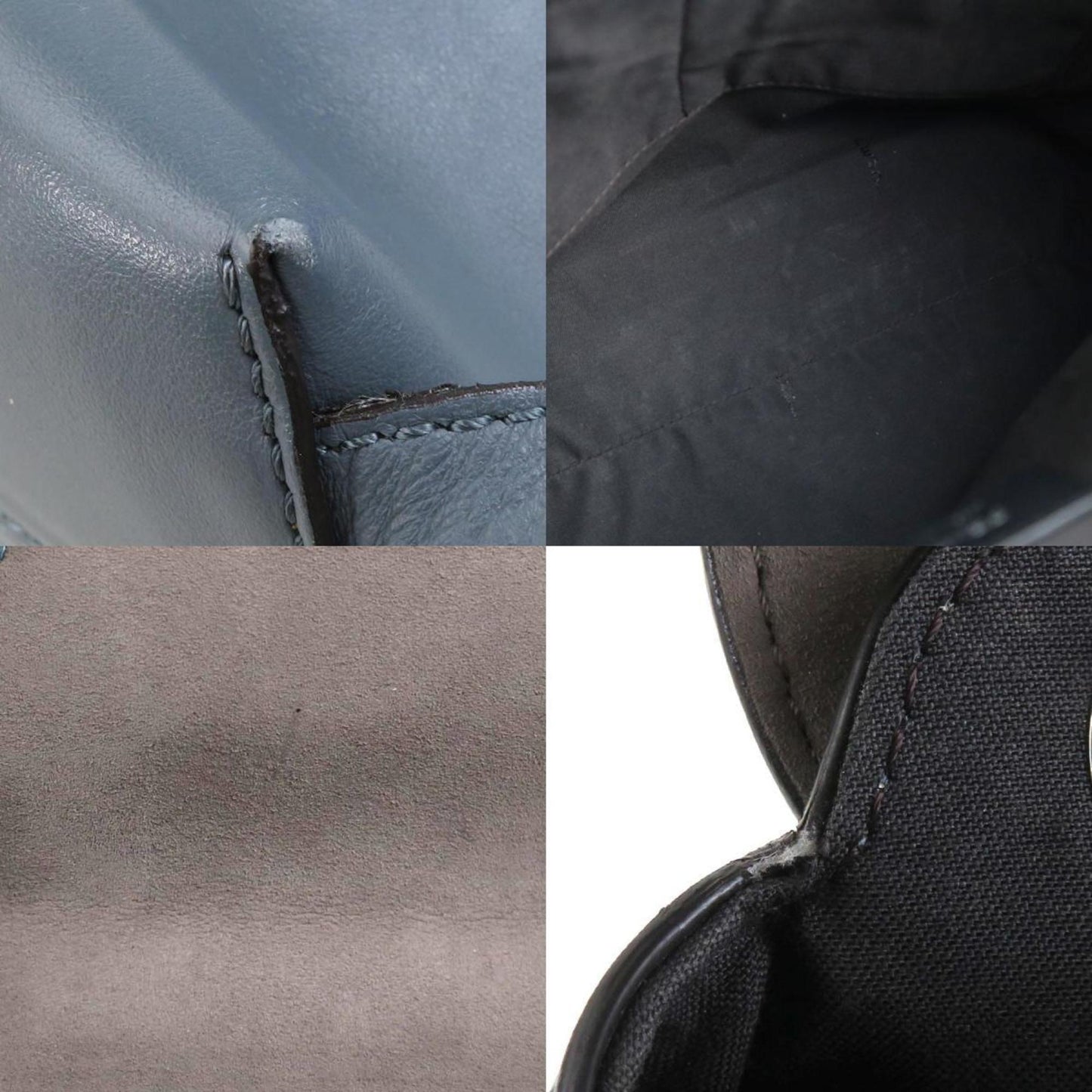 Fendi Blue Leather Back To School