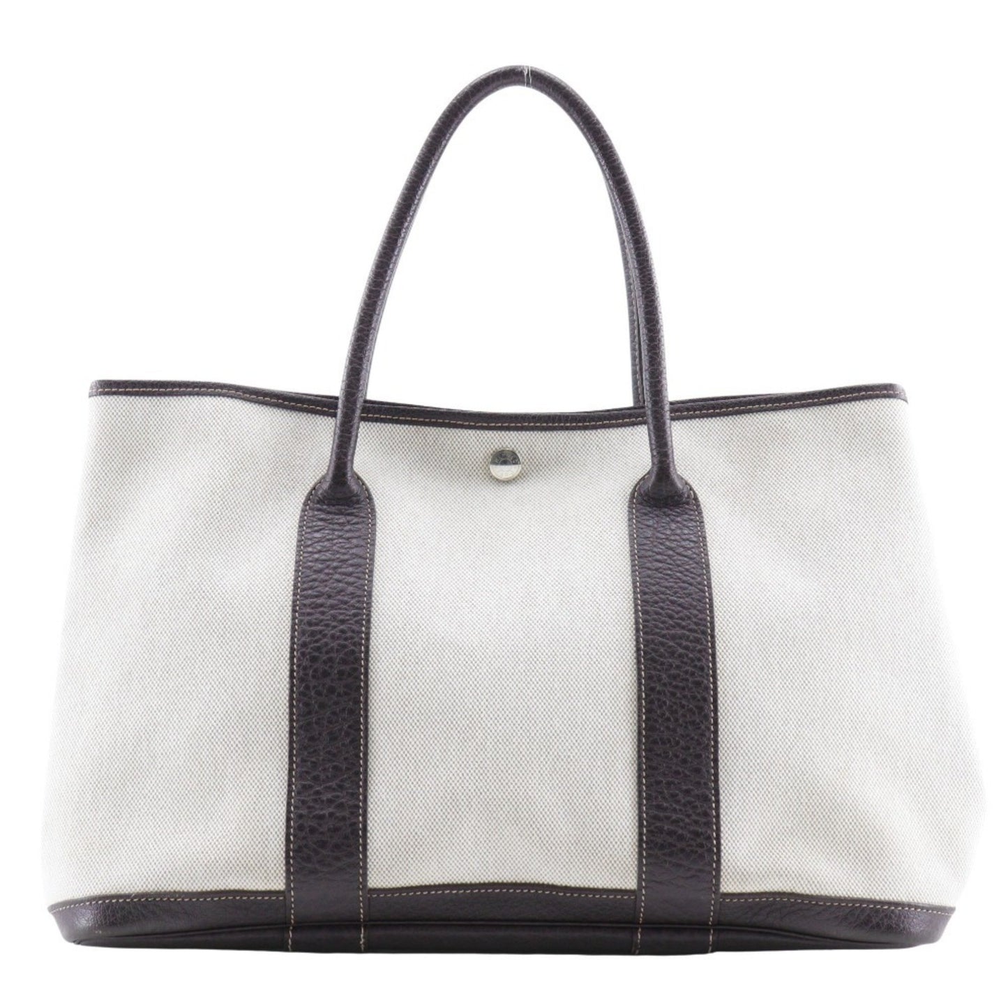 Hermès Gray Canvas Garden Party