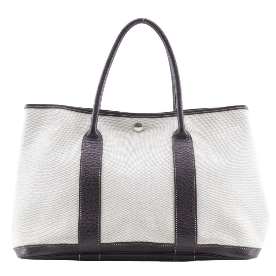 Hermès Gray Canvas Garden Party