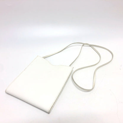 Hermès White Leather Onimetou