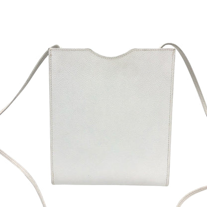 Hermès White Leather Onimetou