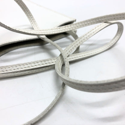 Hermès White Leather Onimetou
