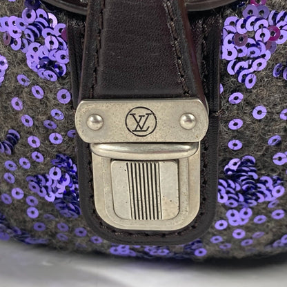 Louis Vuitton Purple Leather Handbag