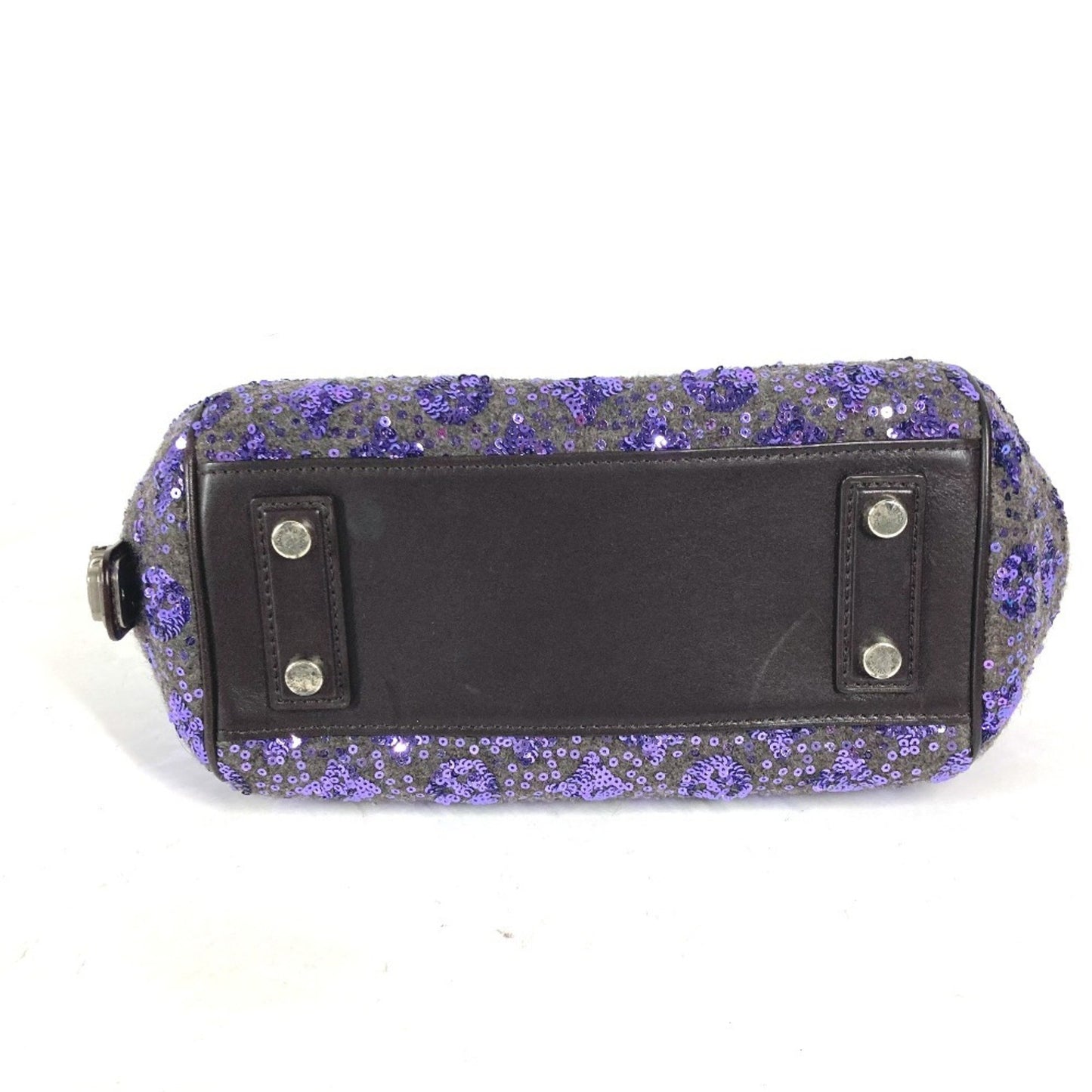 Louis Vuitton Purple Leather Handbag