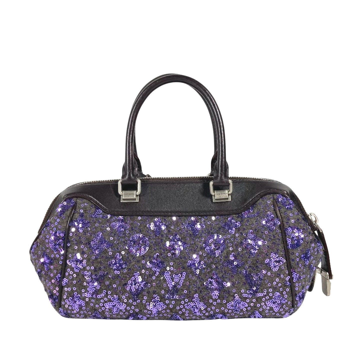 Louis Vuitton Purple Leather Handbag