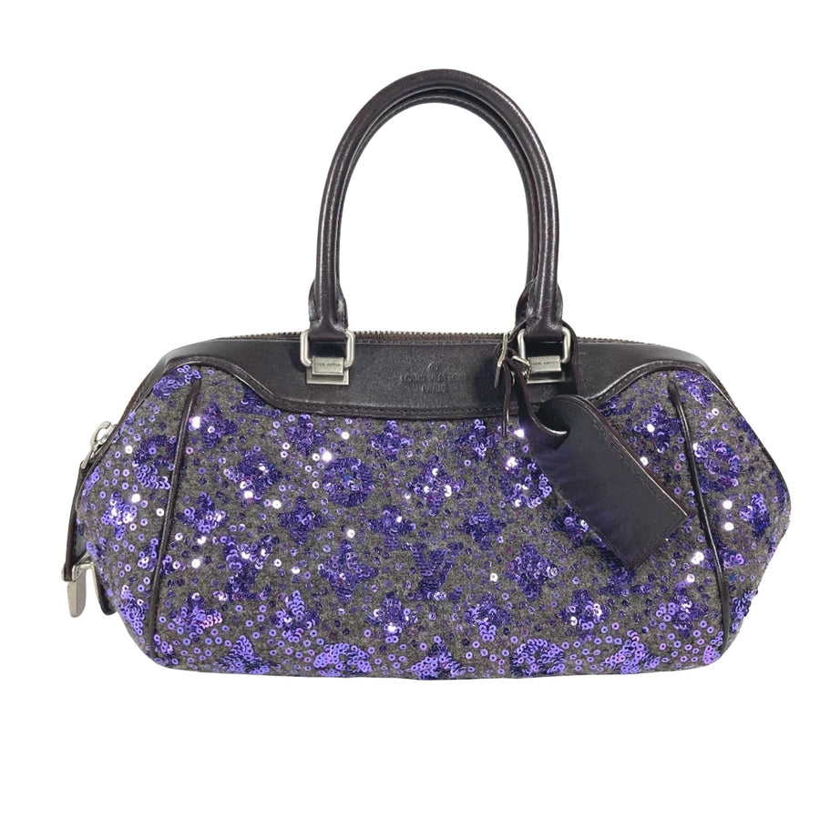 Louis Vuitton Purple Leather Handbag