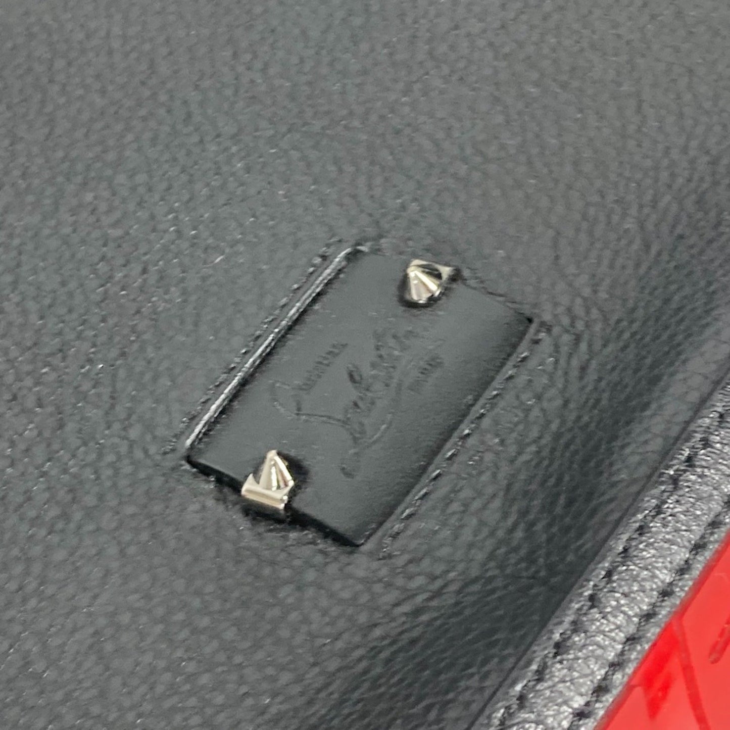 Christian Louboutin Black Leather Kypipouch