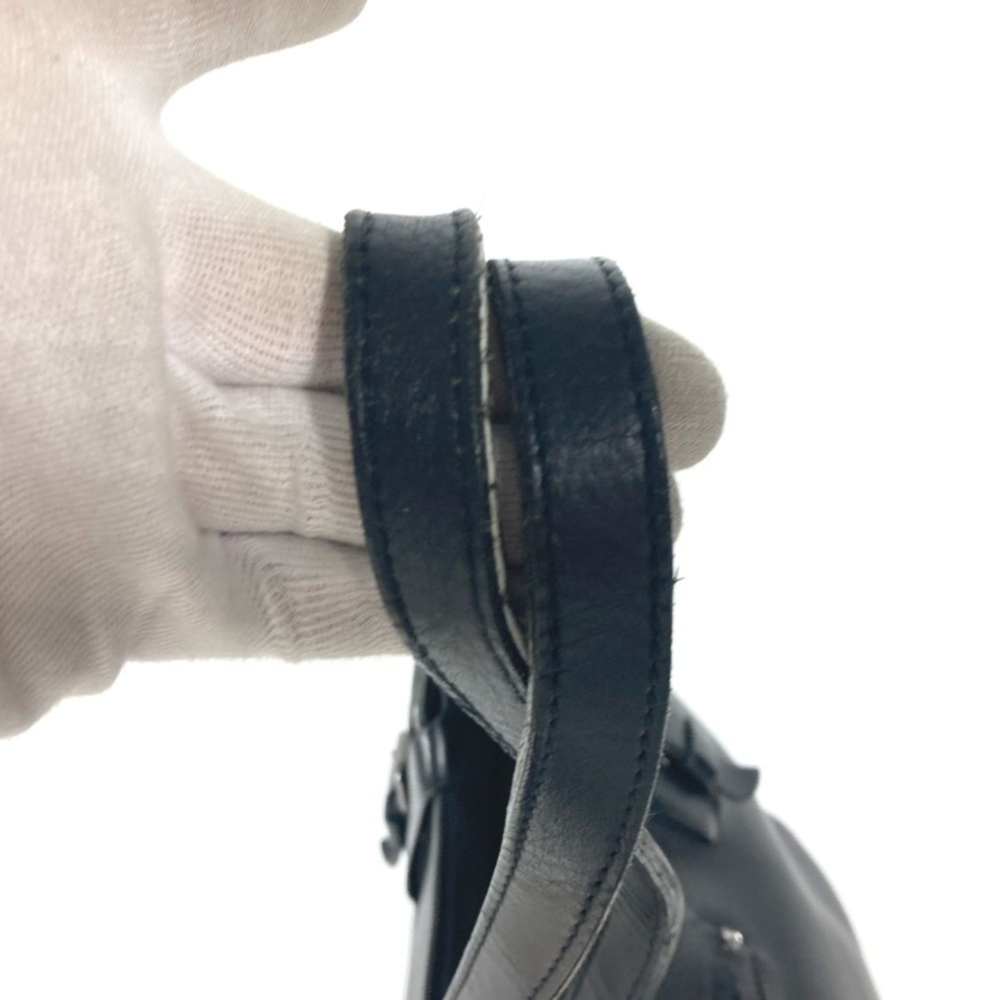 Christian Louboutin Black Leather Kabiker