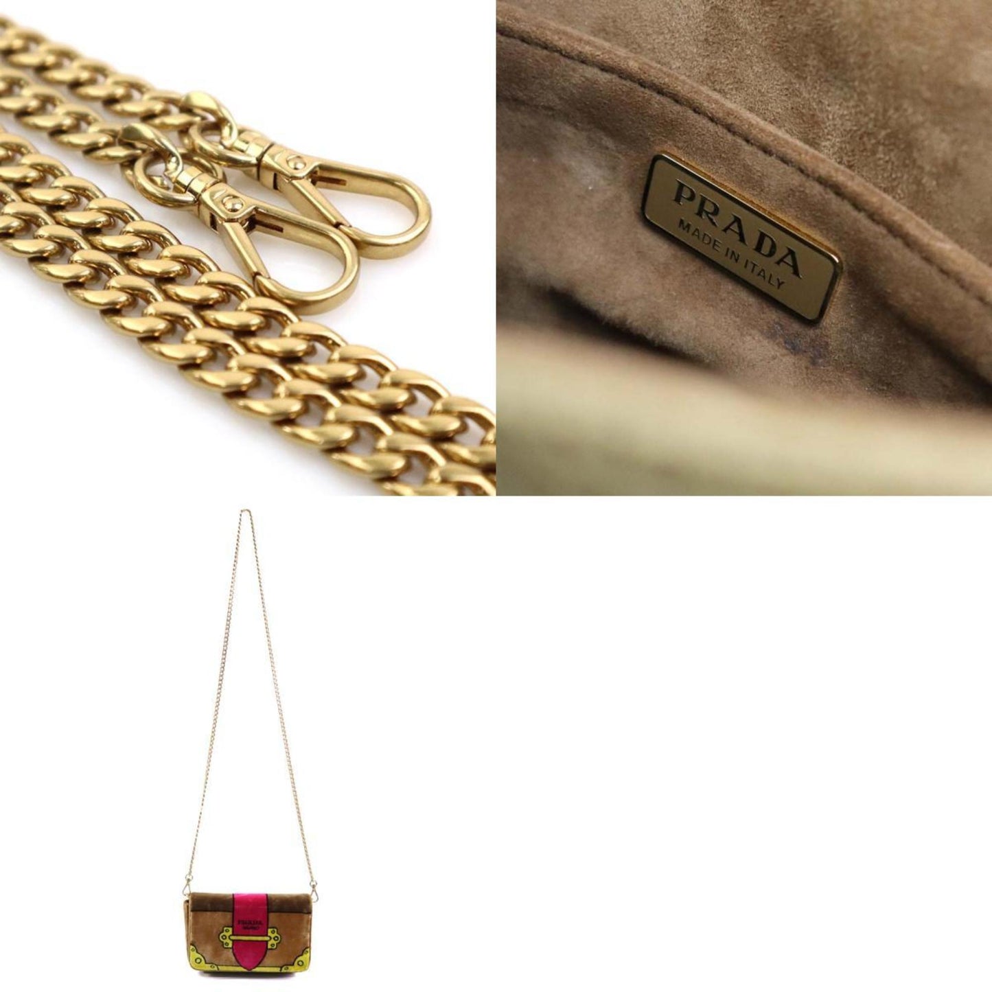 Prada Brown Velvet Cahier