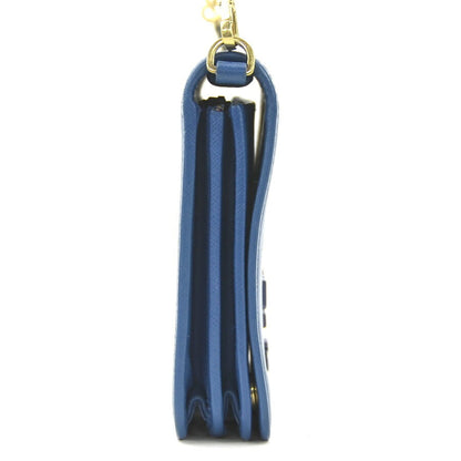 Prada Blue Leather Saffiano