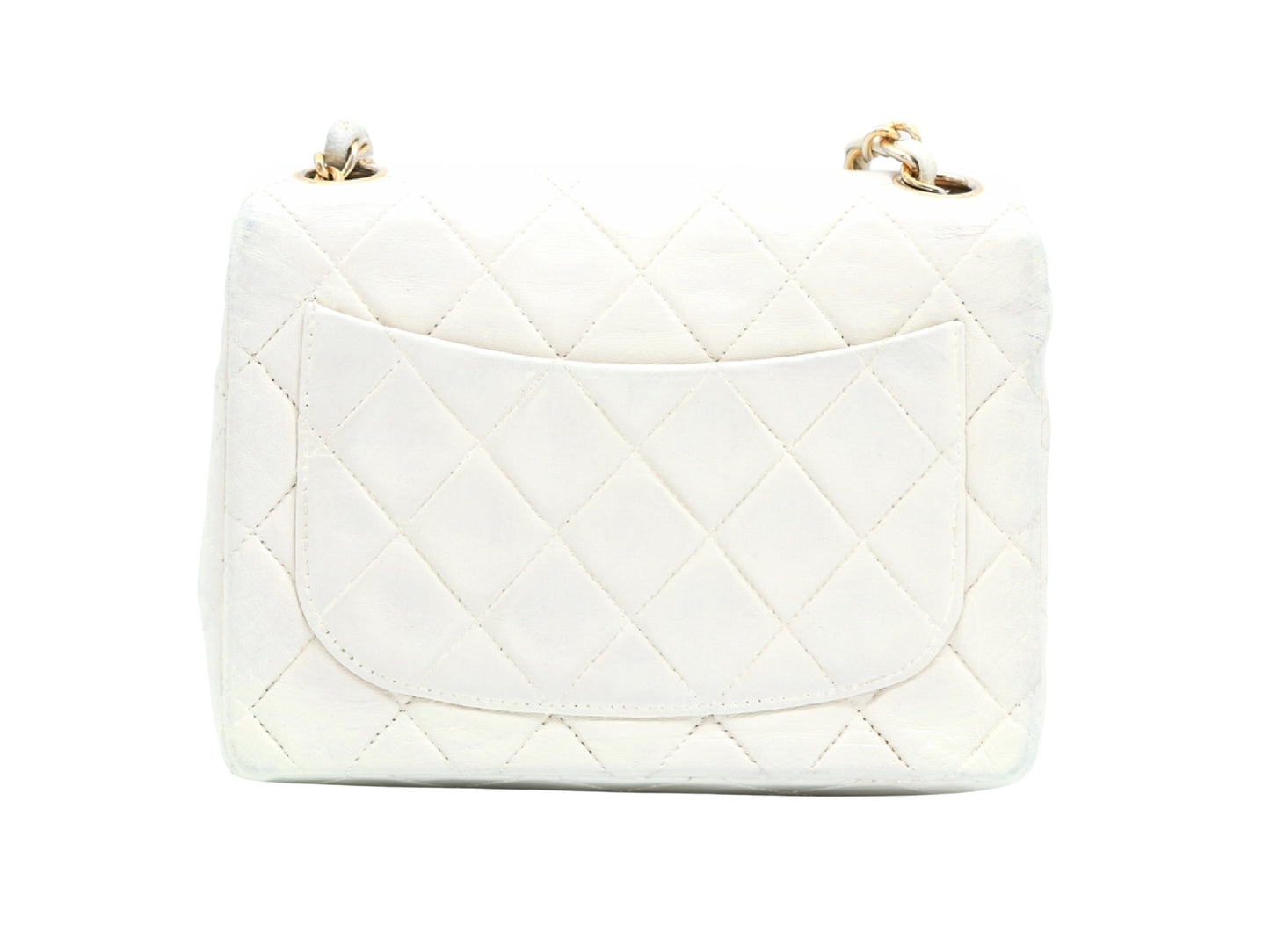 Chanel White Leather Timeless/classique