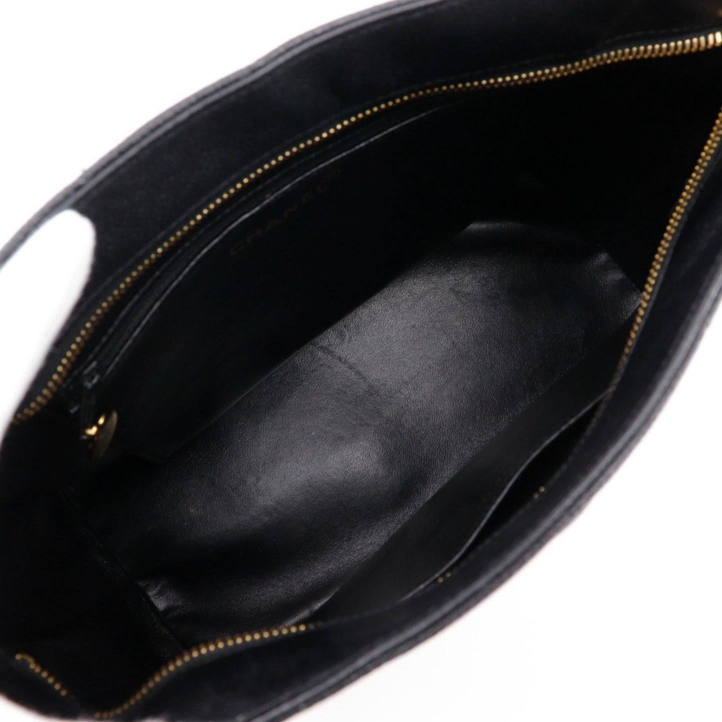 Chanel Black Leather Medaillon