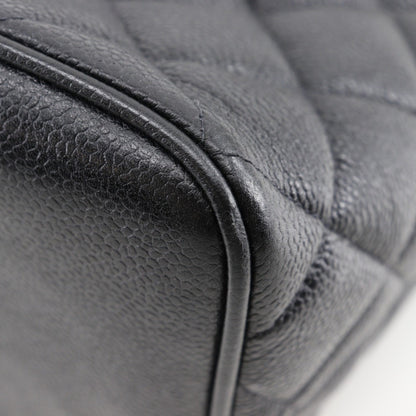 Chanel Black Leather Medaillon