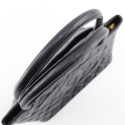 Chanel Black Leather Medaillon