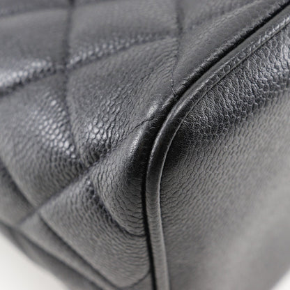 Chanel Black Leather Medaillon