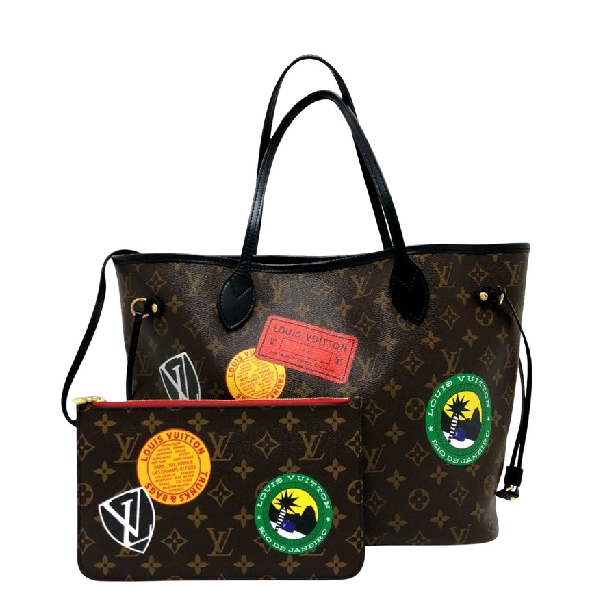 Louis Vuitton Brown Canvas Neverfull Mm