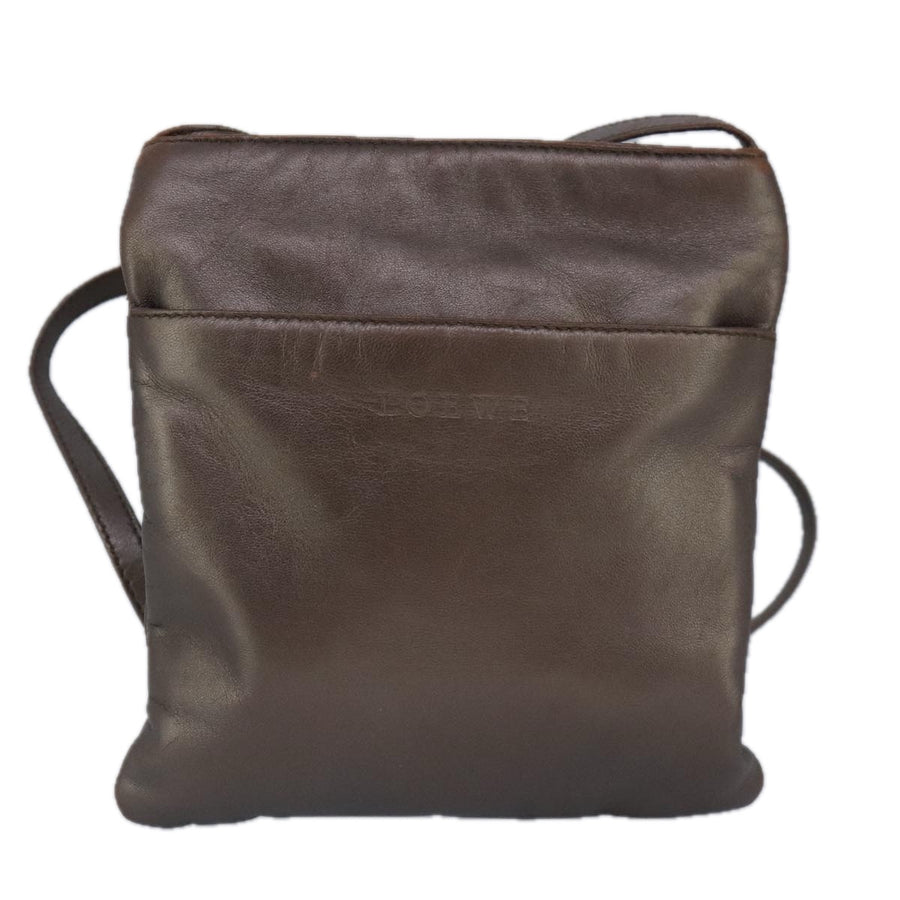 Loewe Brown Leather Shoulder