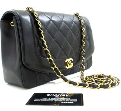 Chanel Black Leather Diana