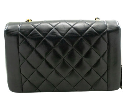 Chanel Black Leather Diana