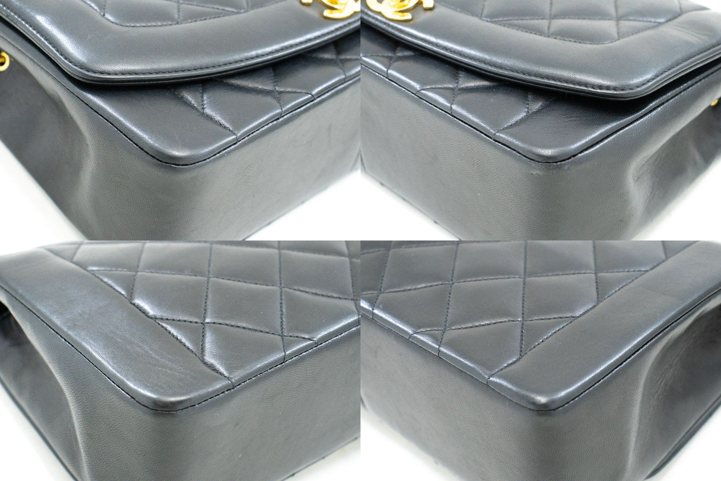 Chanel Black Leather Diana
