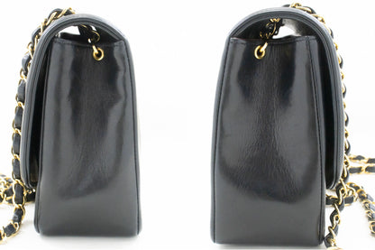 Chanel Black Leather Diana