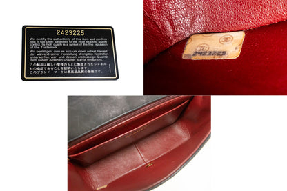 Chanel Black Leather Diana