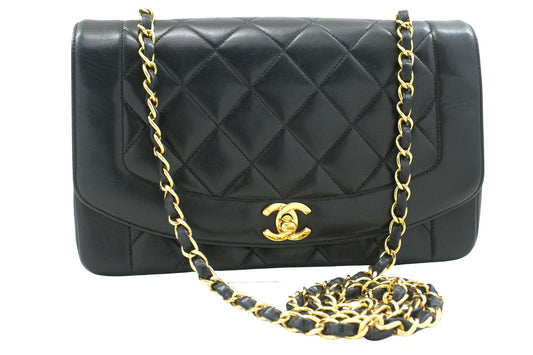 Chanel Black Leather Diana