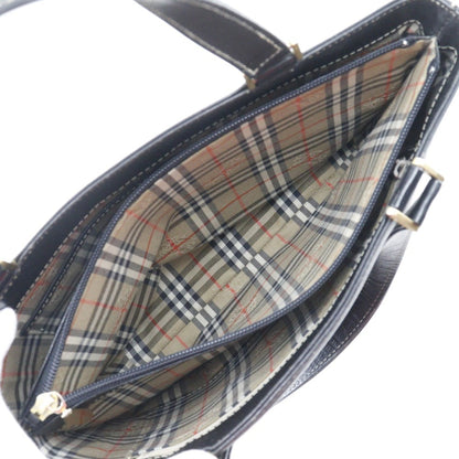 Burberry Black Pony-style Calfskin Handbag