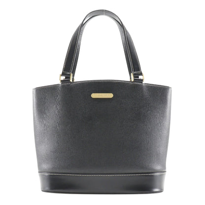 Burberry Black Pony-style Calfskin Handbag