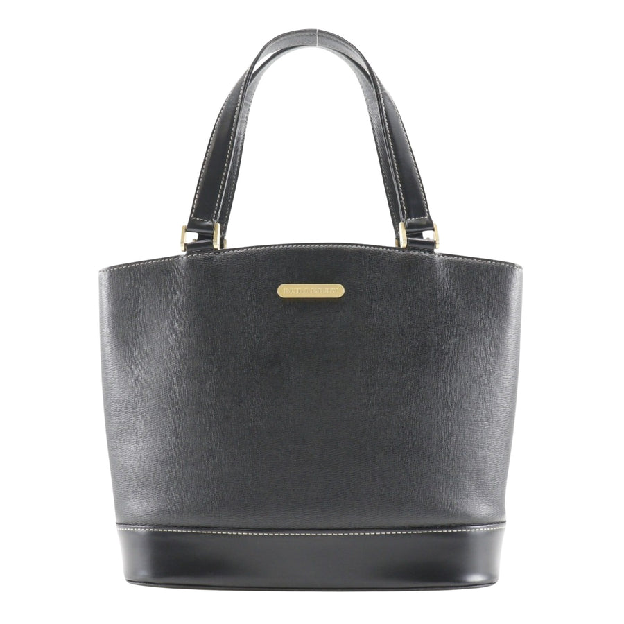Burberry Black Pony-style Calfskin Handbag