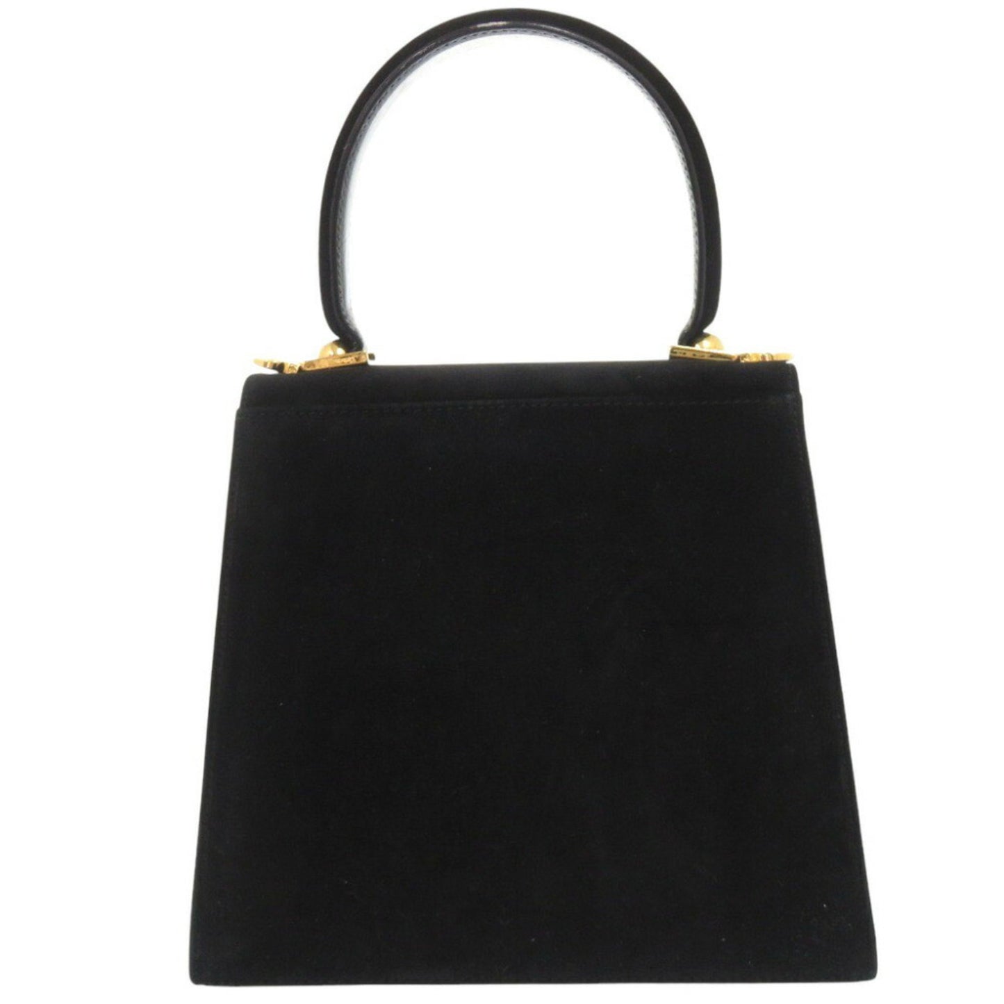 Salvatore Ferragamo Black Suede Gancini