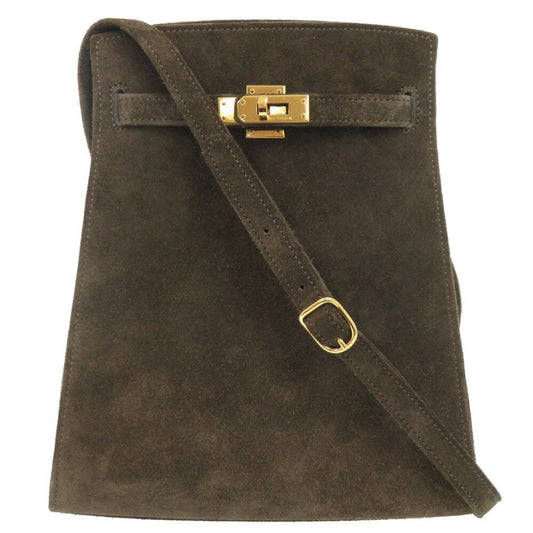 Hermès Brown Suede Kelly Sport