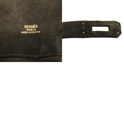 Hermès Brown Suede Kelly Sport